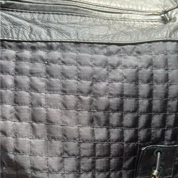 Heavy Black Leather Hugo Boss Jacket - Picture 8 of 9